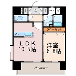 スカイタワー勝山の物件間取画像